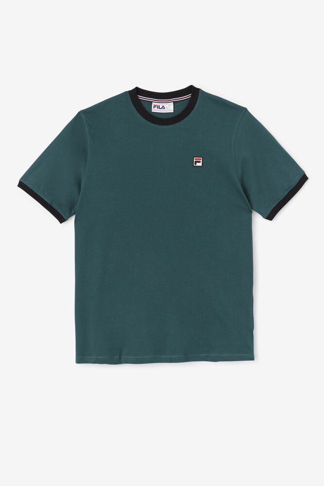 Fila T-Shirt Mens Green - Marconi Ringer - Philippines 7128496-MT